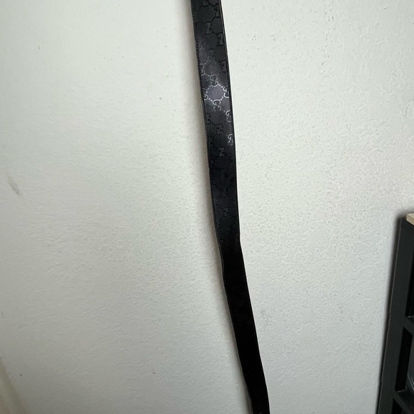 Gucci Men’s Belt Size 85 - 34 GG Supreme & Interlocking G Logo Black - Picture 16 of 17